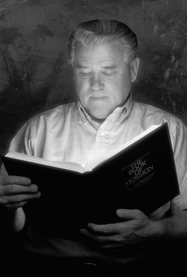 Grandpa reading scriptures