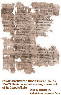 Earliest Surviving Manuscript of the gospel of Luke