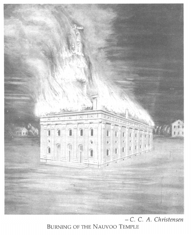 Burning of The Nauvoo Temple
