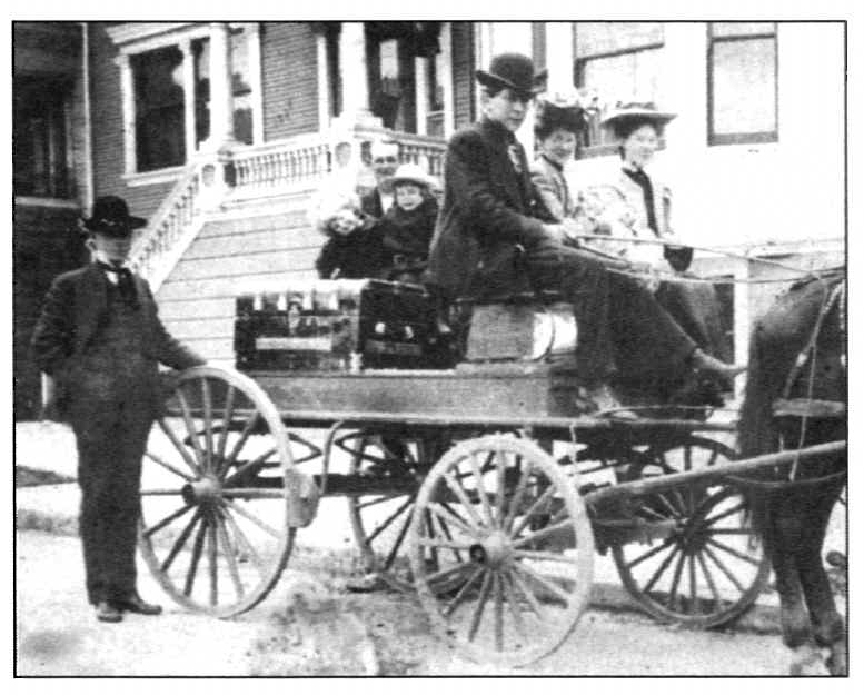 In aftermath of 1906 earthquake and fire, LDS Broberg family loads their possessions to leave San Francisco