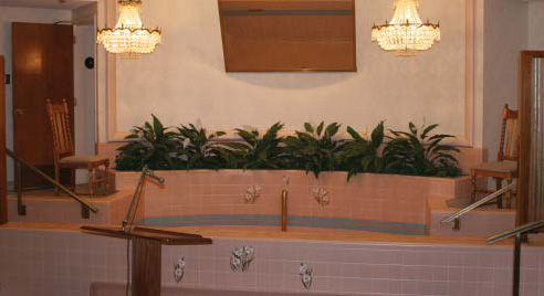Tabernacle baptismal font