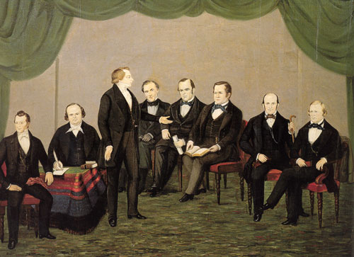 Painting a Group of Mormon Leaders