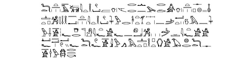 Hieroglyphics Tomb of Neferhotep