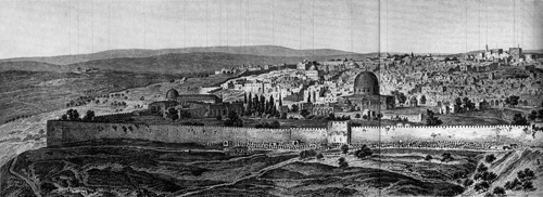 Old photograph from the outside of Jerusalem Part 1