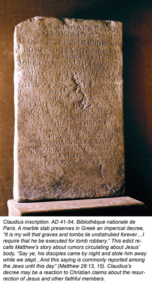 Claudius inscription