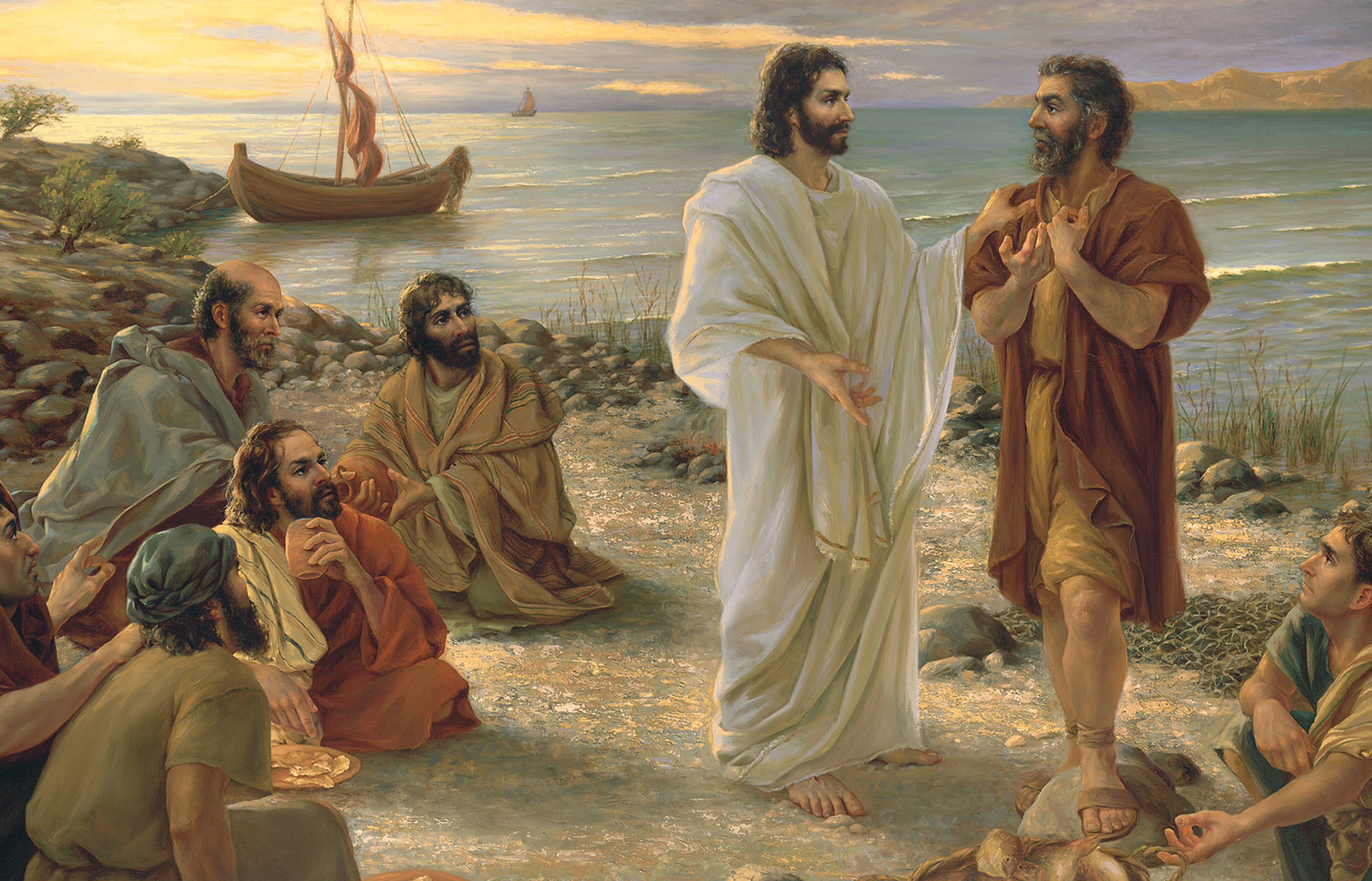Christ at the shore