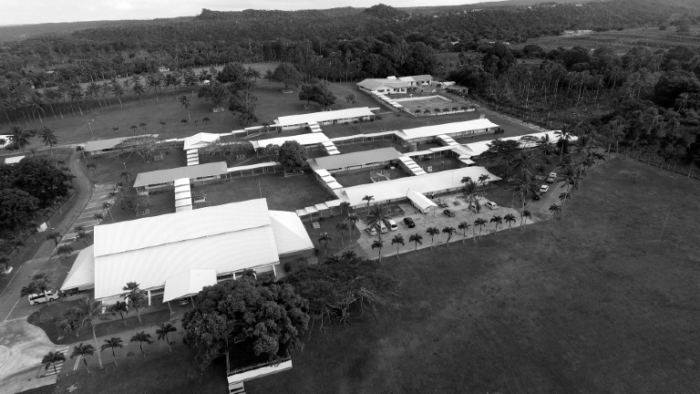 aerial photo of Saineha High School campus