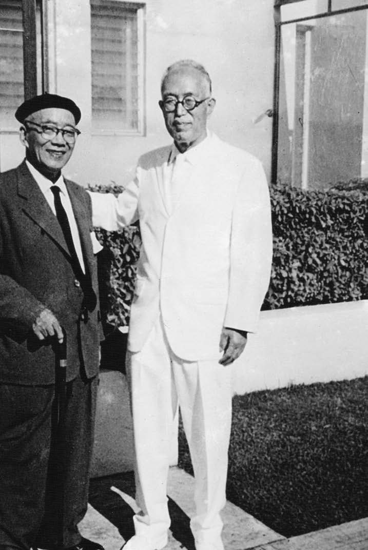 As part of his preparation to translate the temple ceremonies into Japanese, Tatsui Sato (right) arrived in Hawaiʻi months before the Japanese temple excursion and spent weeks in numerous endowment sessions. At left is Tomigoro Takagi, an early Japanese convert. Courtesy of Richard Clissold.
