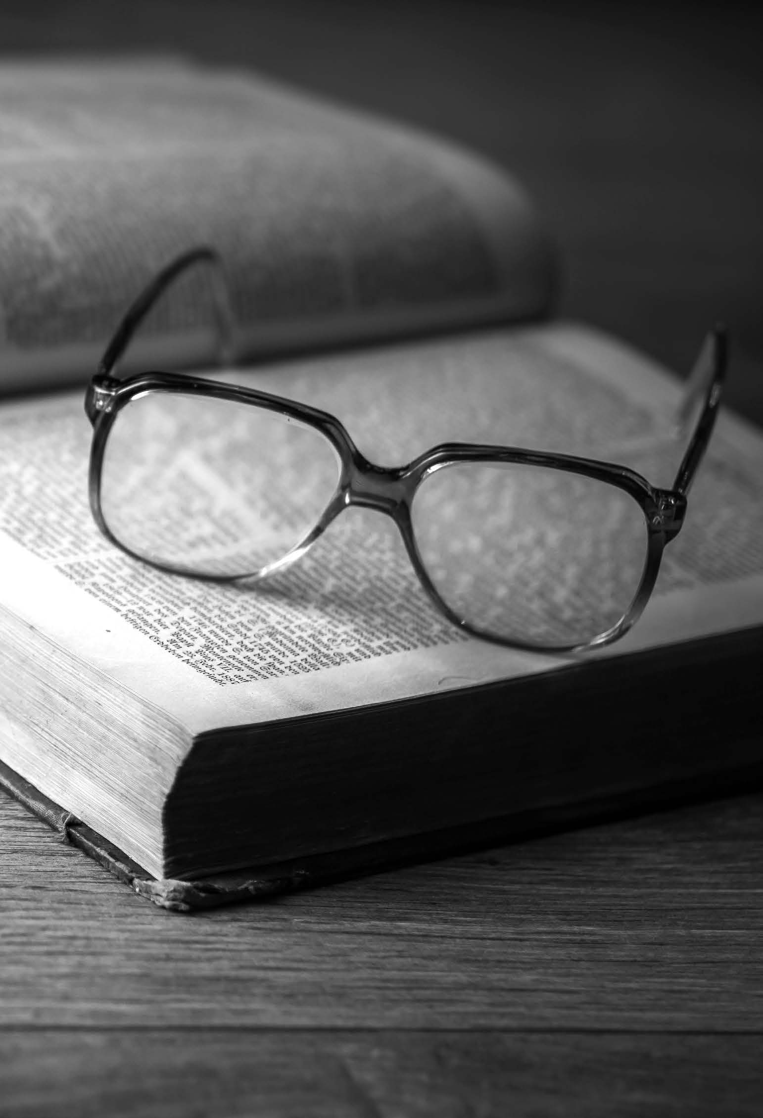 glasses and scriptures