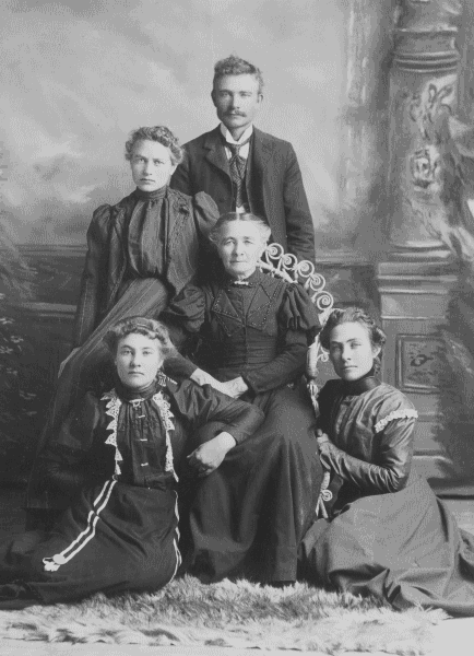 Louisa with children.