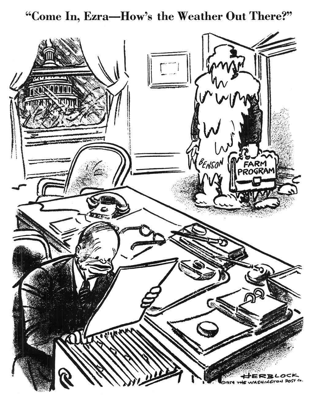 A 1954 Herblock Cartoon, © The Herb Block Foundation.
