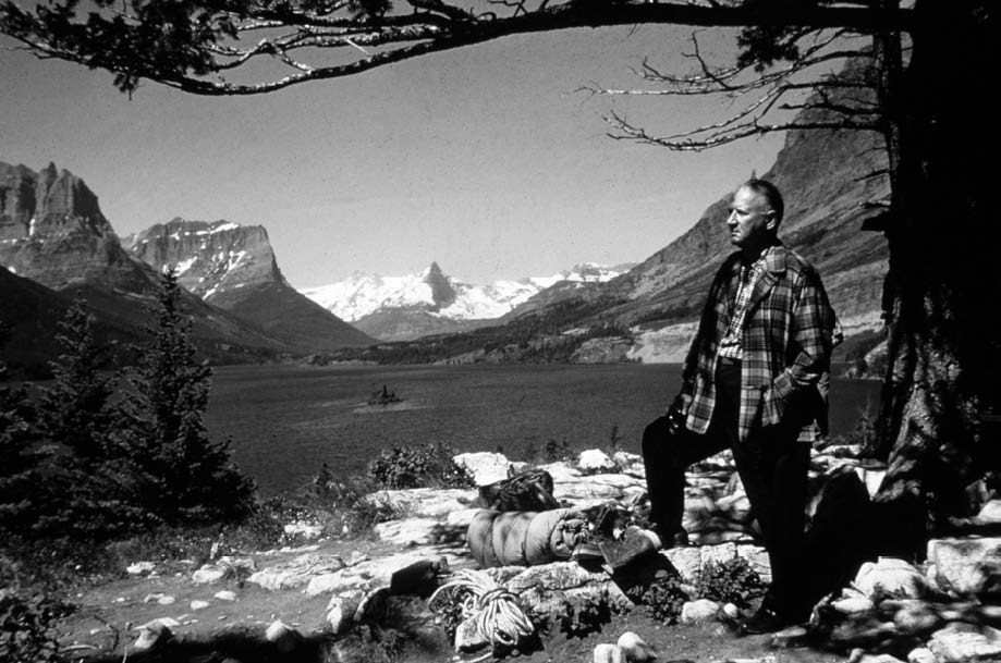 National Park Service Director Conrad L. Wirth (1951–64) at Glacier National Park. Photo by Jack E. Boucher, National Park Service History Collection.