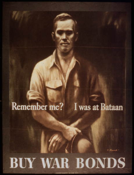 photo of a baatan war bonds poster