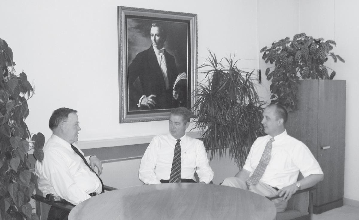 Elder Lund, Paul H. Peterson, and Richard Neitzel Holzapfel
