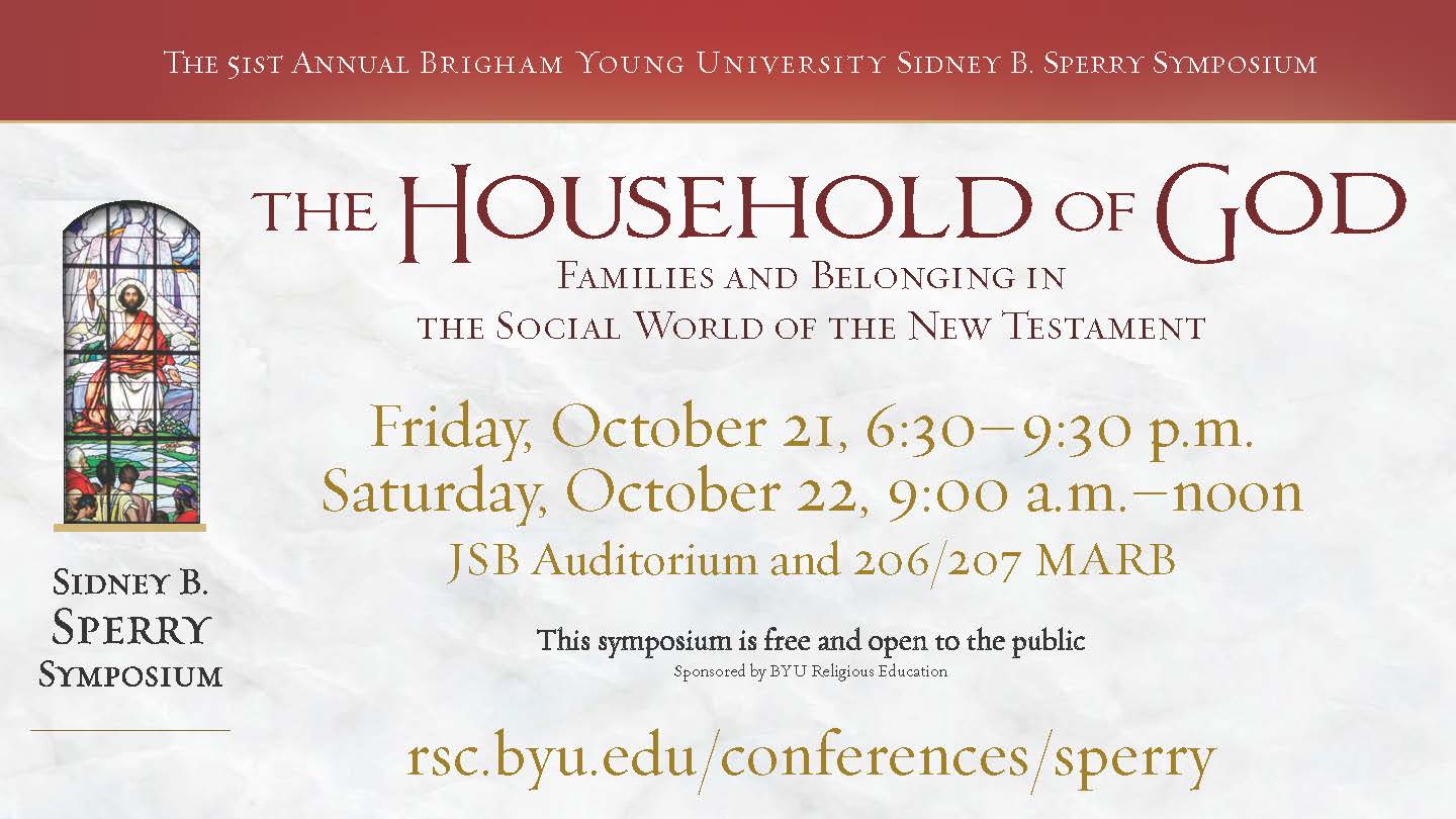 Sidney B. Sperry Symposium Religious Studies Center