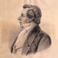 A drawing of the Prophet Joseph Smith