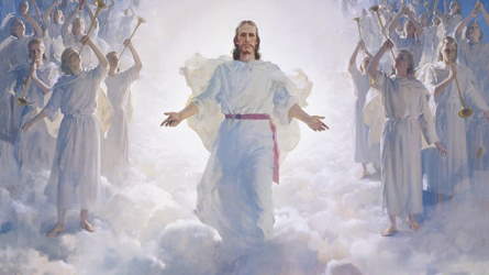 Painting of the second coming of Christ