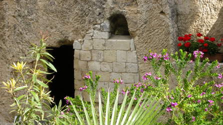 A garden tomb in the Holy Land
