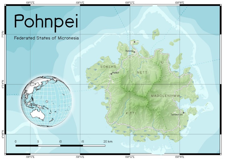 Map of Pohnpei