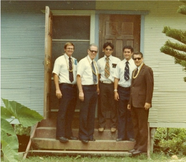 John Groberg with legal counsel and missionaries