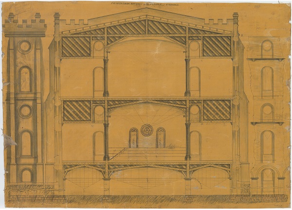 interior rendering of the st george temple
