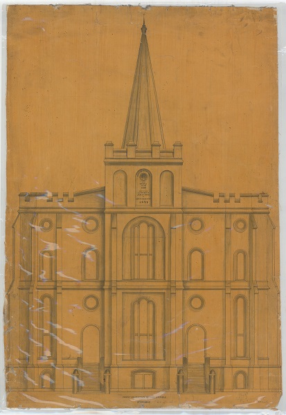 exterior rendering of the st george temple