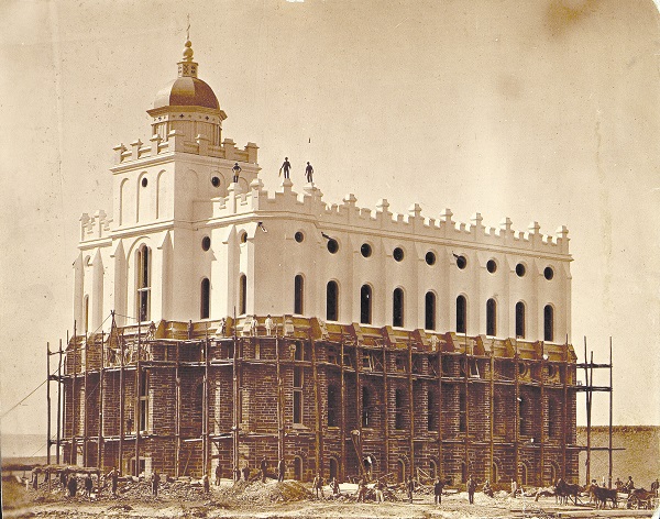 temple during plastering