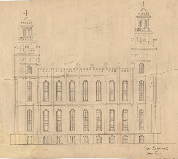 exterior plan of the logan temple