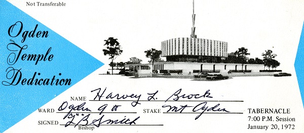 ogden temple dedication ticket