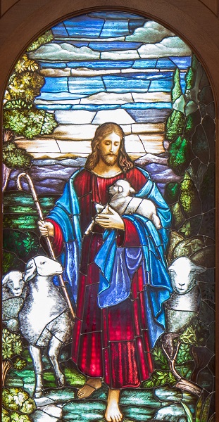detail of stained glass