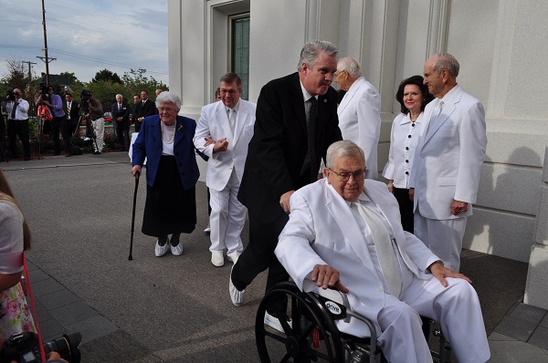 apostles at the cornerstone ceremony