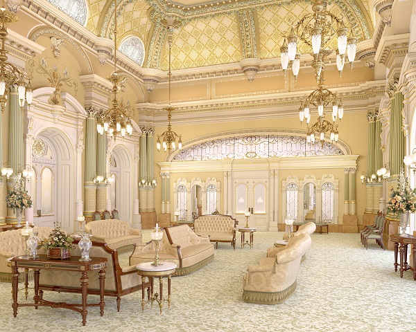rendering of the newly planned celestial room, salt lake temple