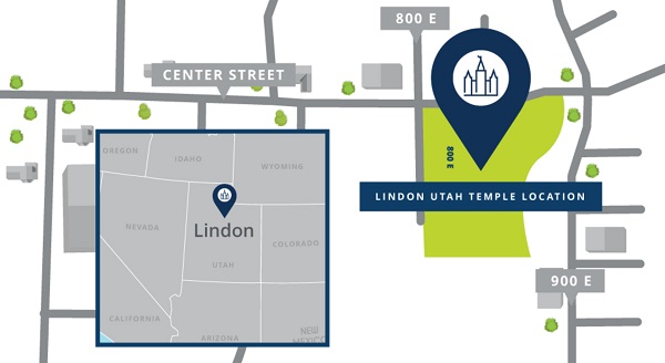map of lindon utah temple location