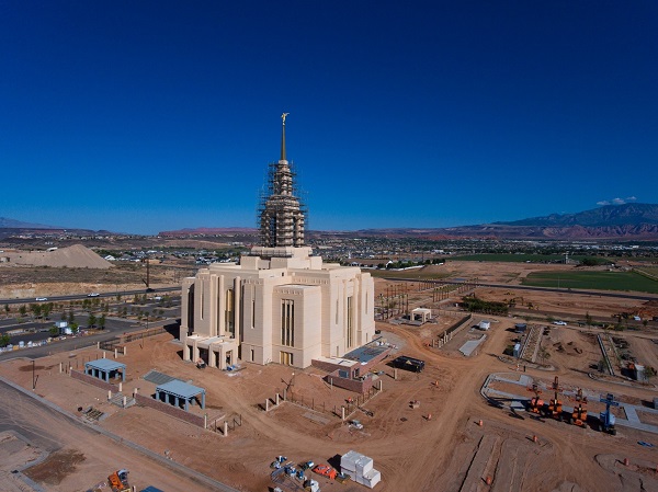 red cliffs utah temple construction
