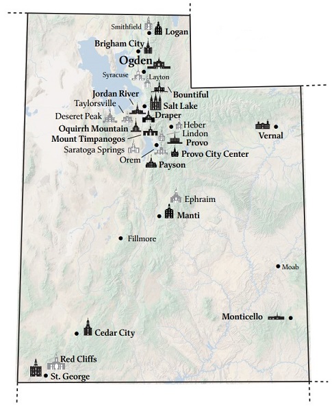 utah's temples as of 2023