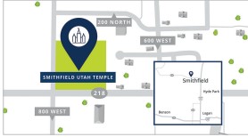 map of the smithfield utah temple