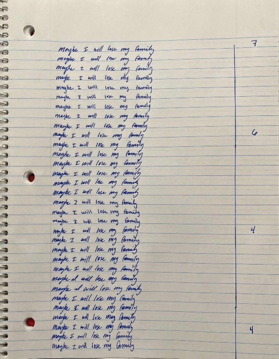 example of writing exposure