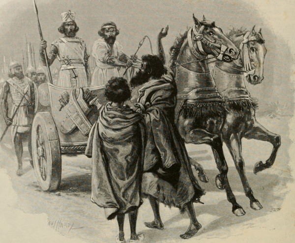 painting of Isaiah visiting King Ahaz