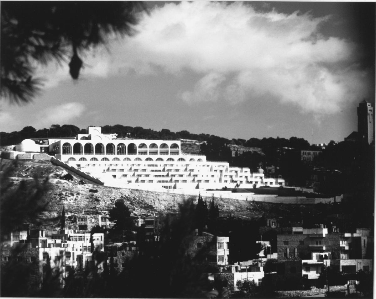 The completed Jerusalem Center for Near Eastern Studies. Courtesy of Church Archives.