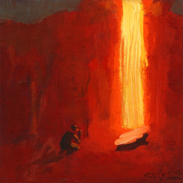 Painting of a pillar of fire