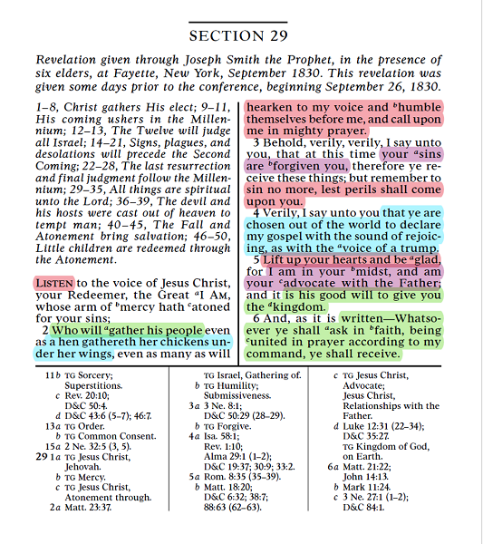 Color coded marked Section 29