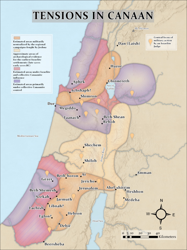 A map of tensions in canaan