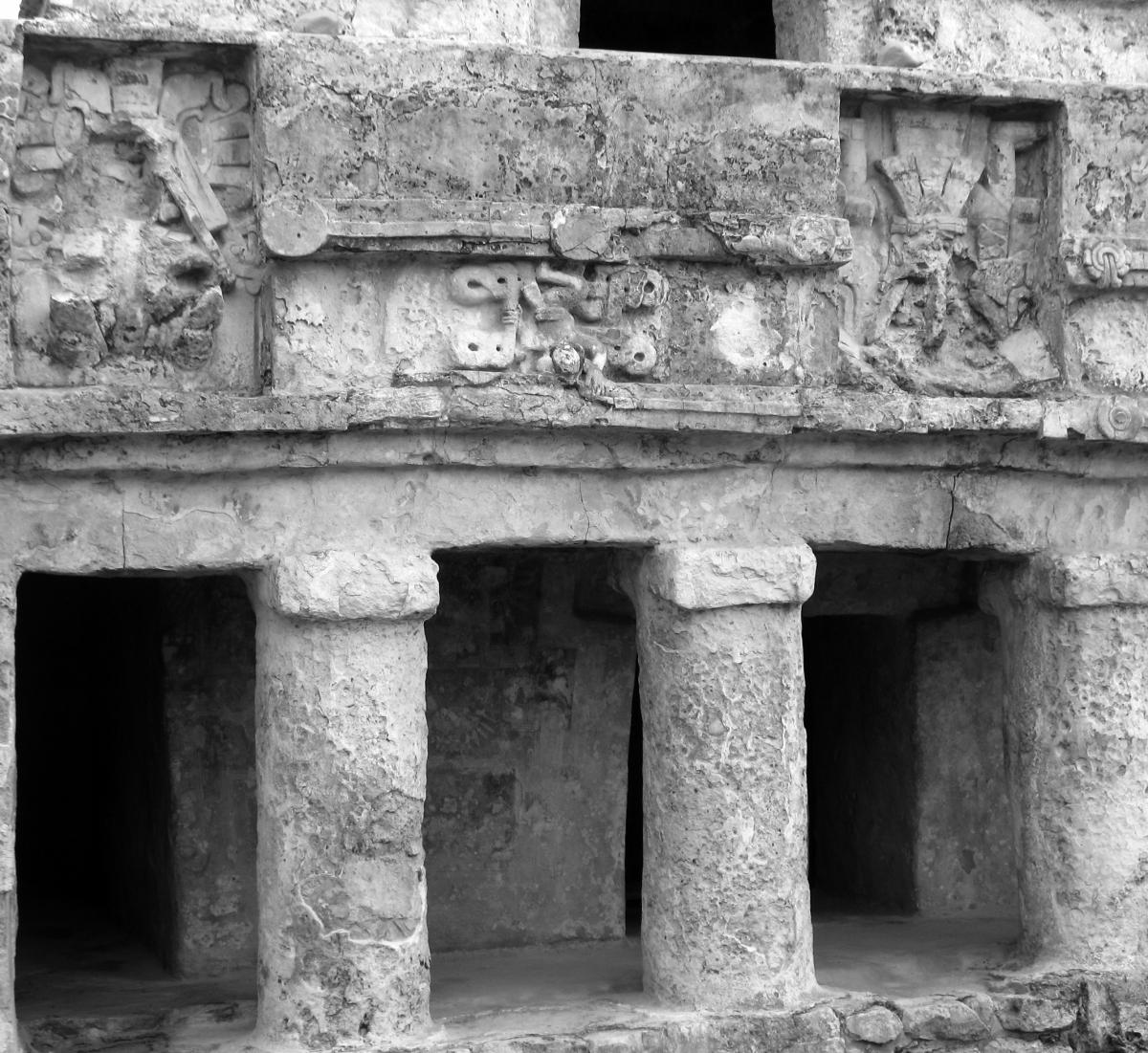 Mayan writings as inscriptions on stone