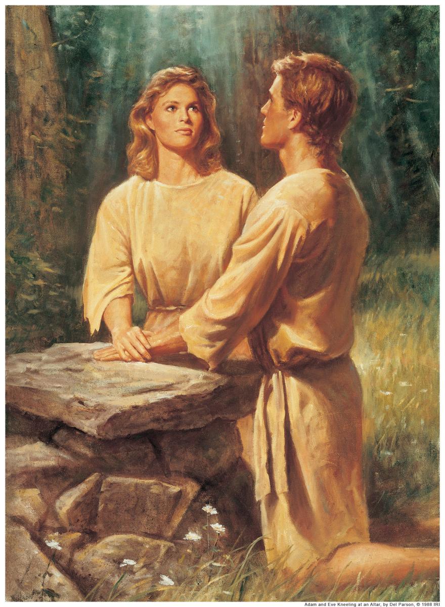 Adam and Eve Kneeling
