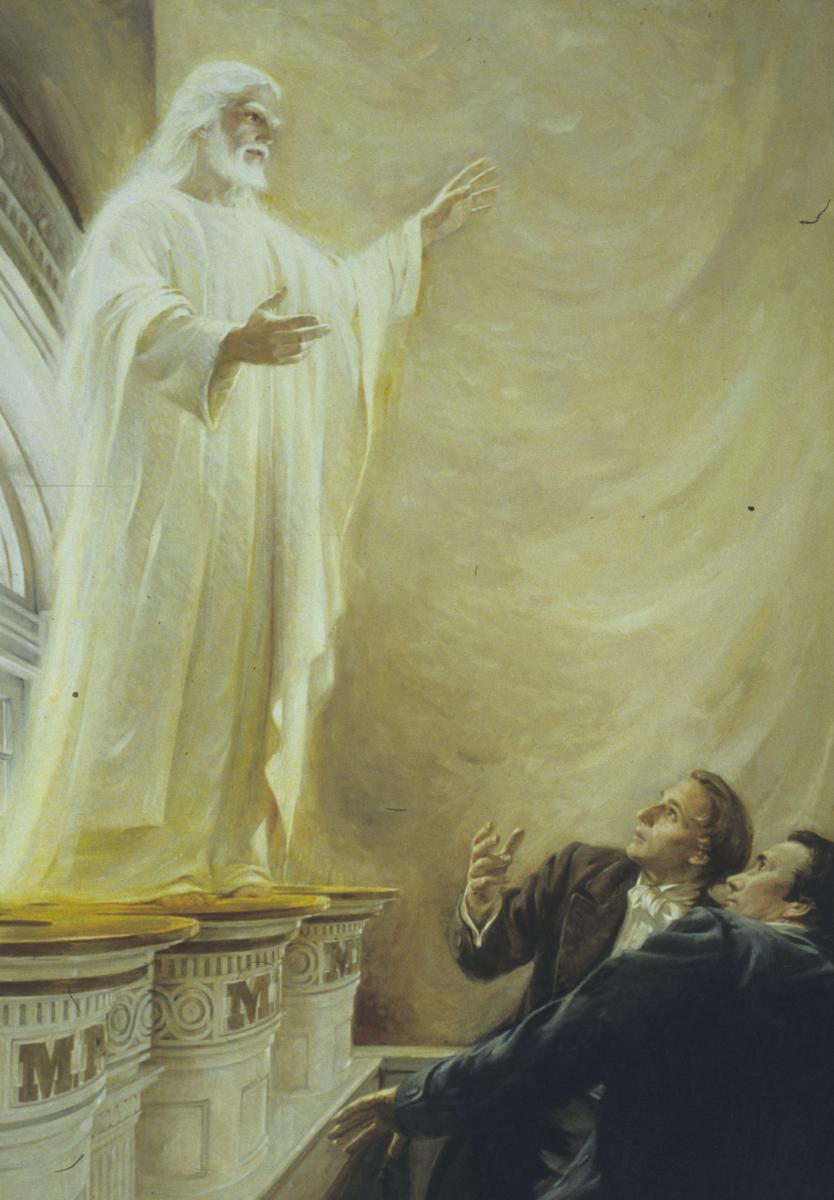 Jesus Christ Appears to the Prophet Joseph Smith and Oliver in the Kirtland Temple
