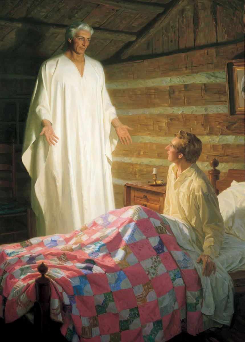 Moroni at Joseph's bedside