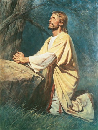 Christ praying