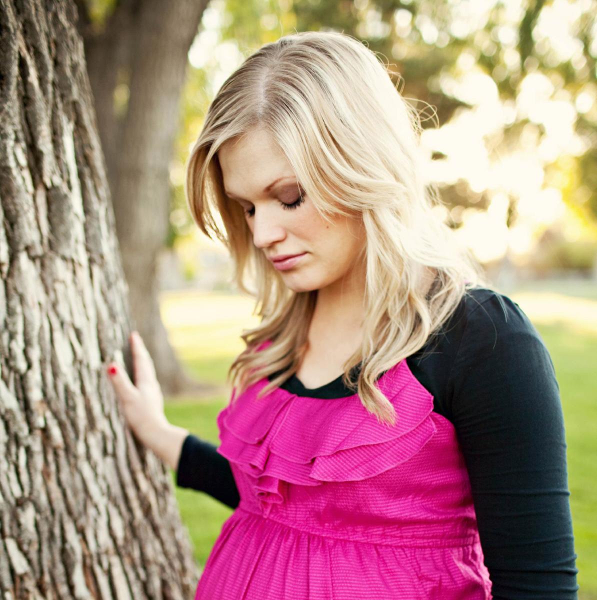 Young Woman looking down