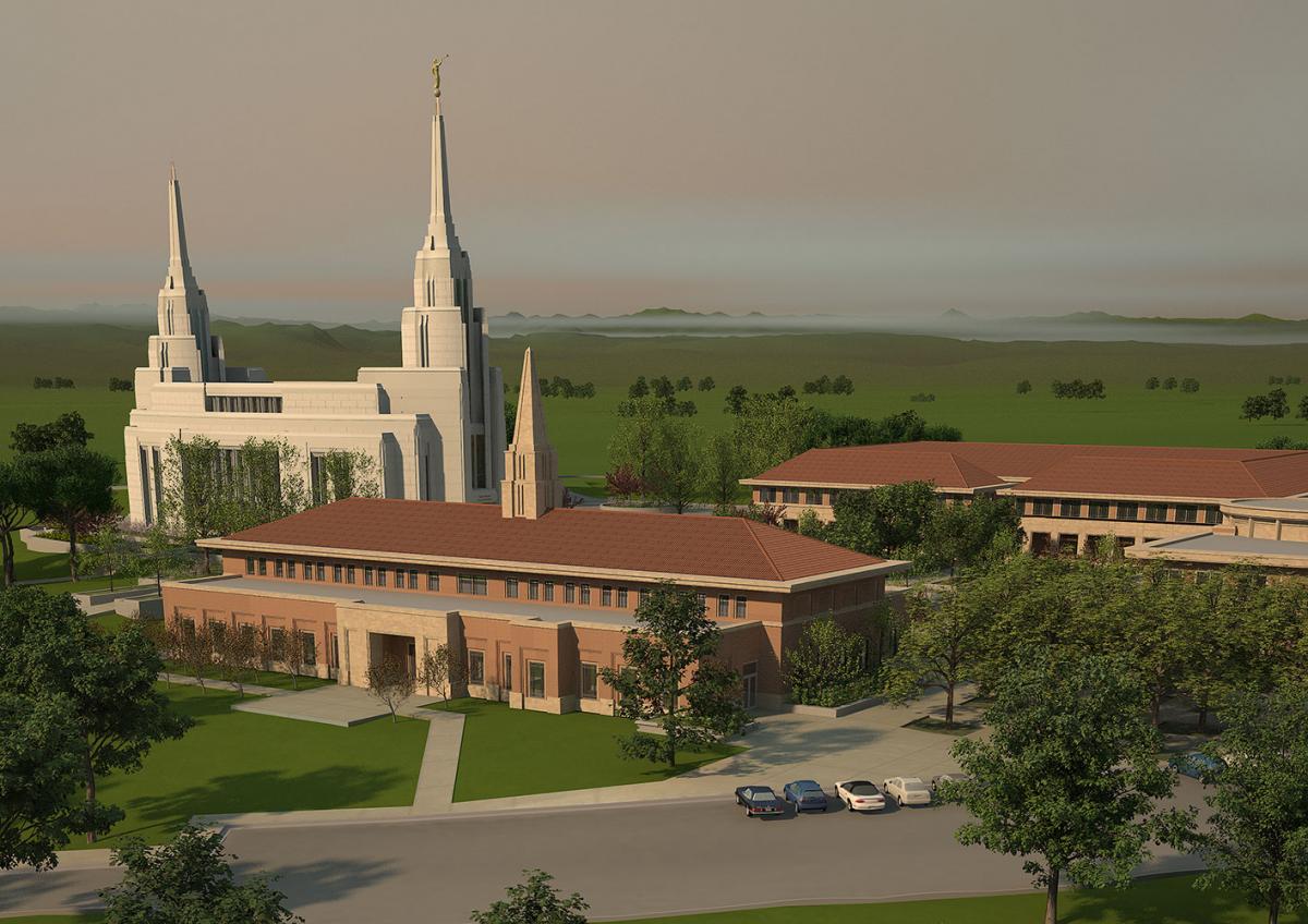Rendition of the Rome Italy Temple.