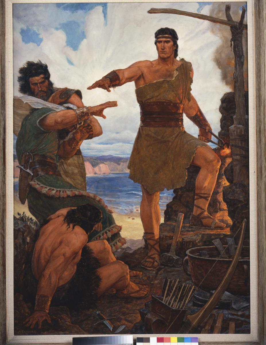 Nephi rebuking his brothers